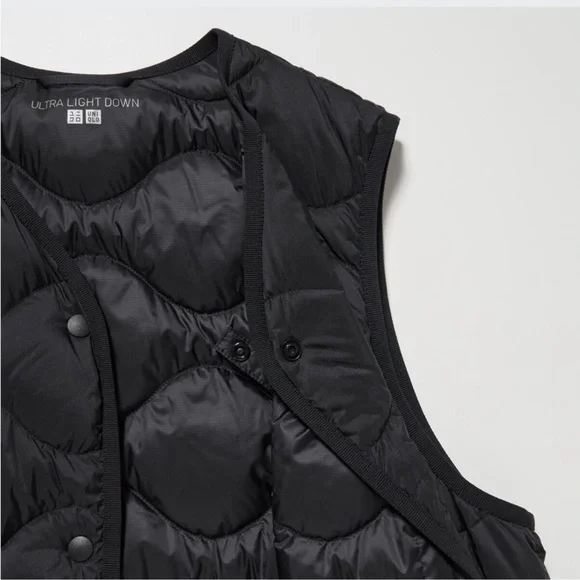 Uniqlo Black Ultra Light Down Long Vest - Picture 2 of 10